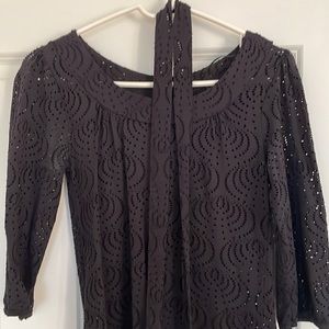 Black top with belt size xs